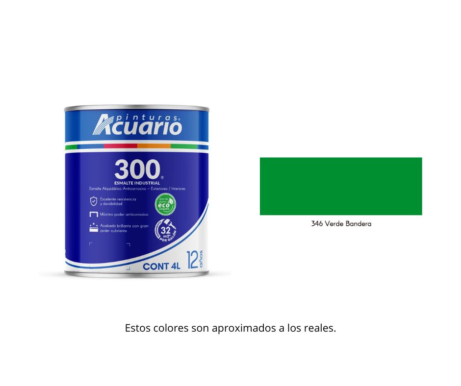 Esmalte 300 Acuario 4 Lt.