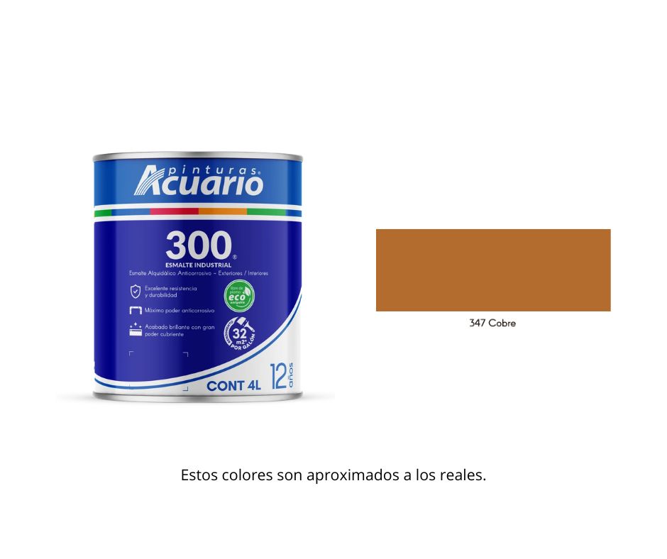 Esmalte 300 Acuario 4 Lt.