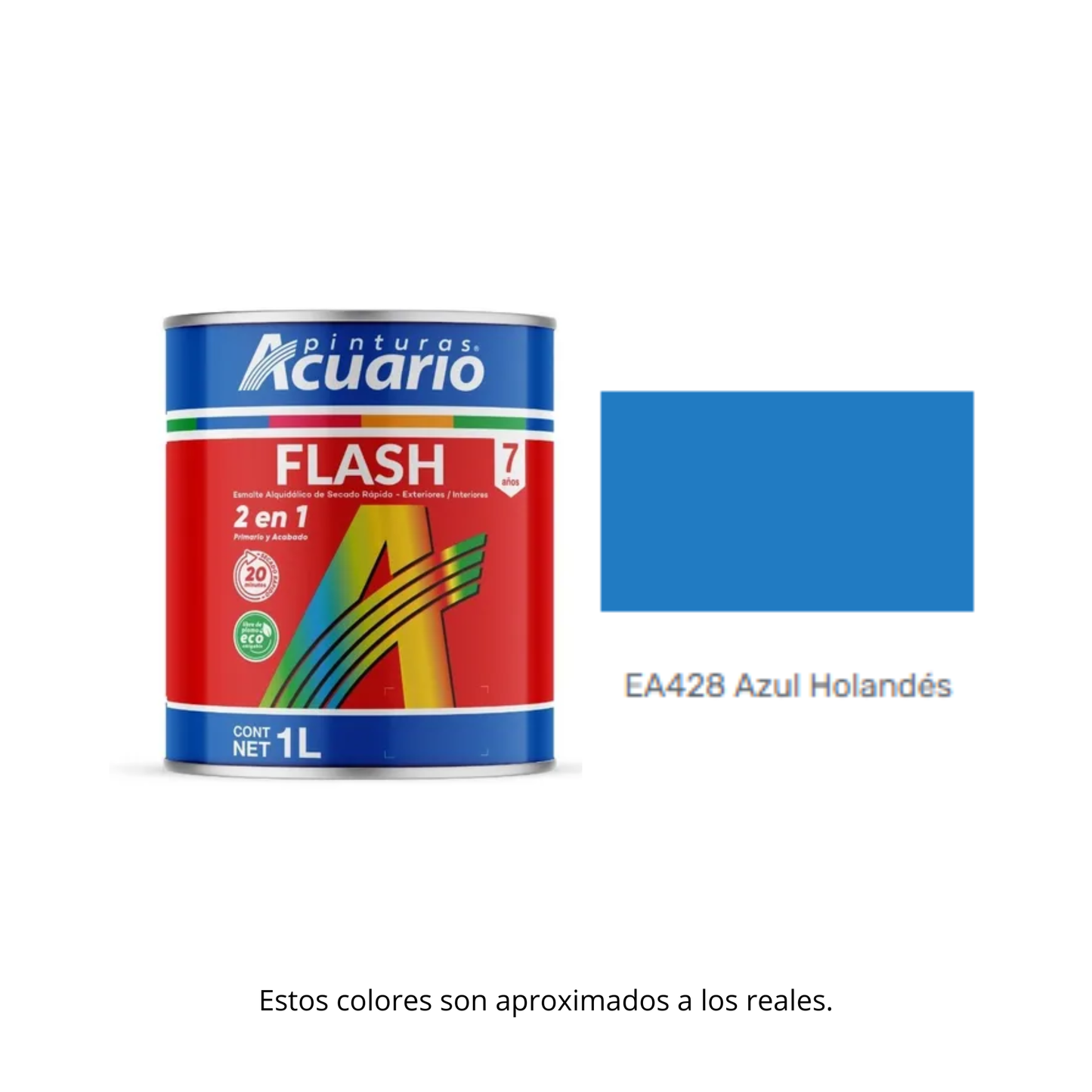 PINTURA FLASH 1 LT ACUARIO.