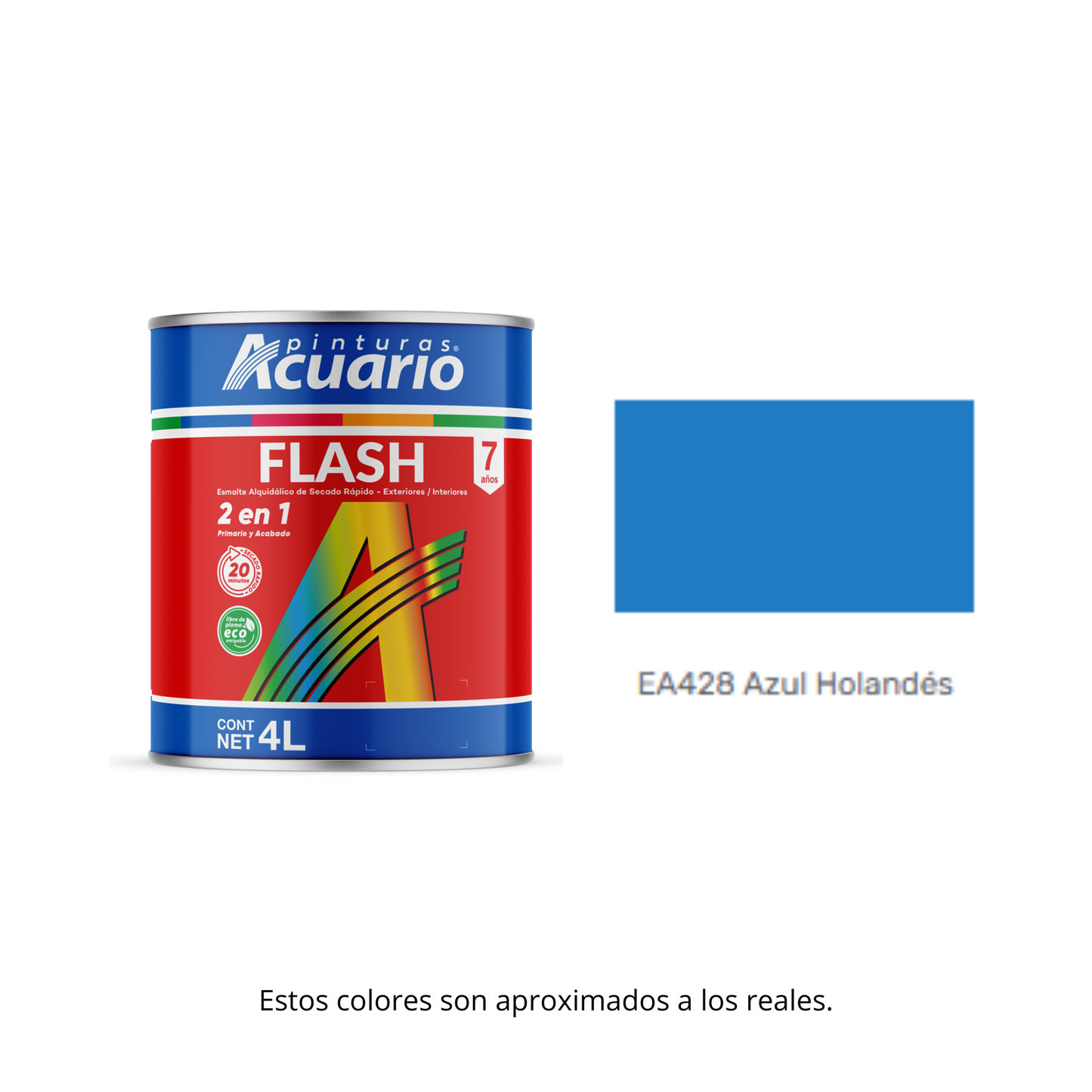 PINTURA FLASH 4 LT ACUARIO.