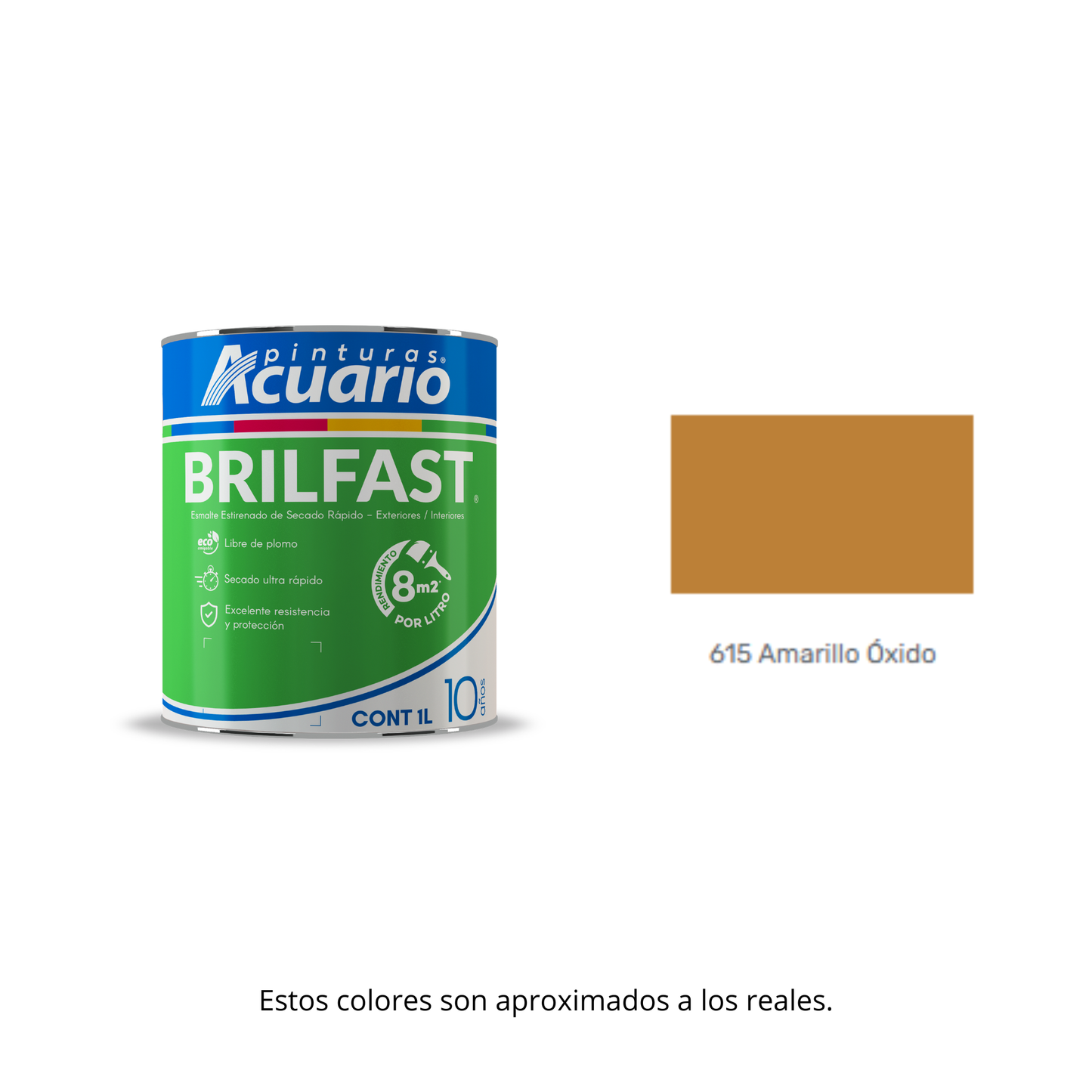 Esmalte de Secado Rápido Bril Fast Acuario 1 Lt - Brillante