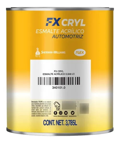 Esmalte Flex Cryl 4l Aluminio Arm. Sherwin Williams 34045040
