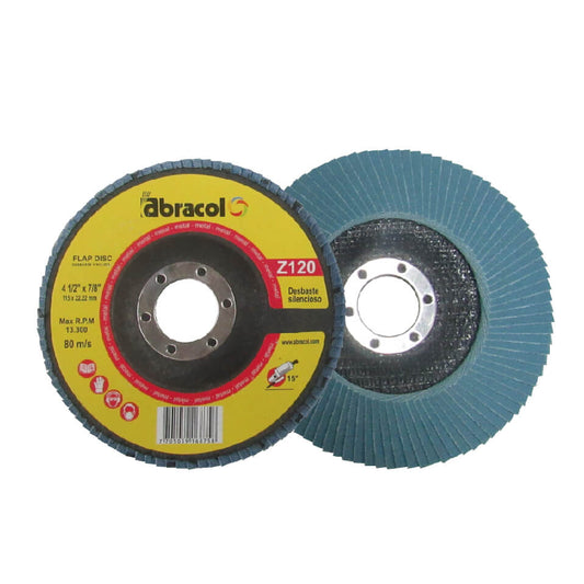 FLAP DISC T29 ZR DE 4.1/2"X7/8" ABRACOL LAMINADO