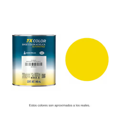Fx Base Color 1 Lt Amarillo Limón Sherwin Williams 32405510