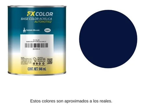 Fx Base Color 1l Color Azul Neutro Sherwin Williams 32409410