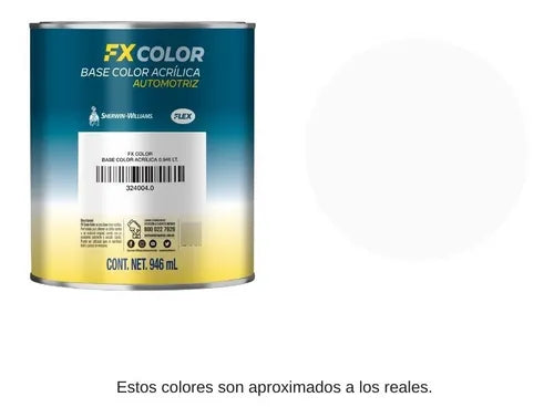 Fx Base Color 1lt Blanco Tornasol Sherwin Williams 32406110