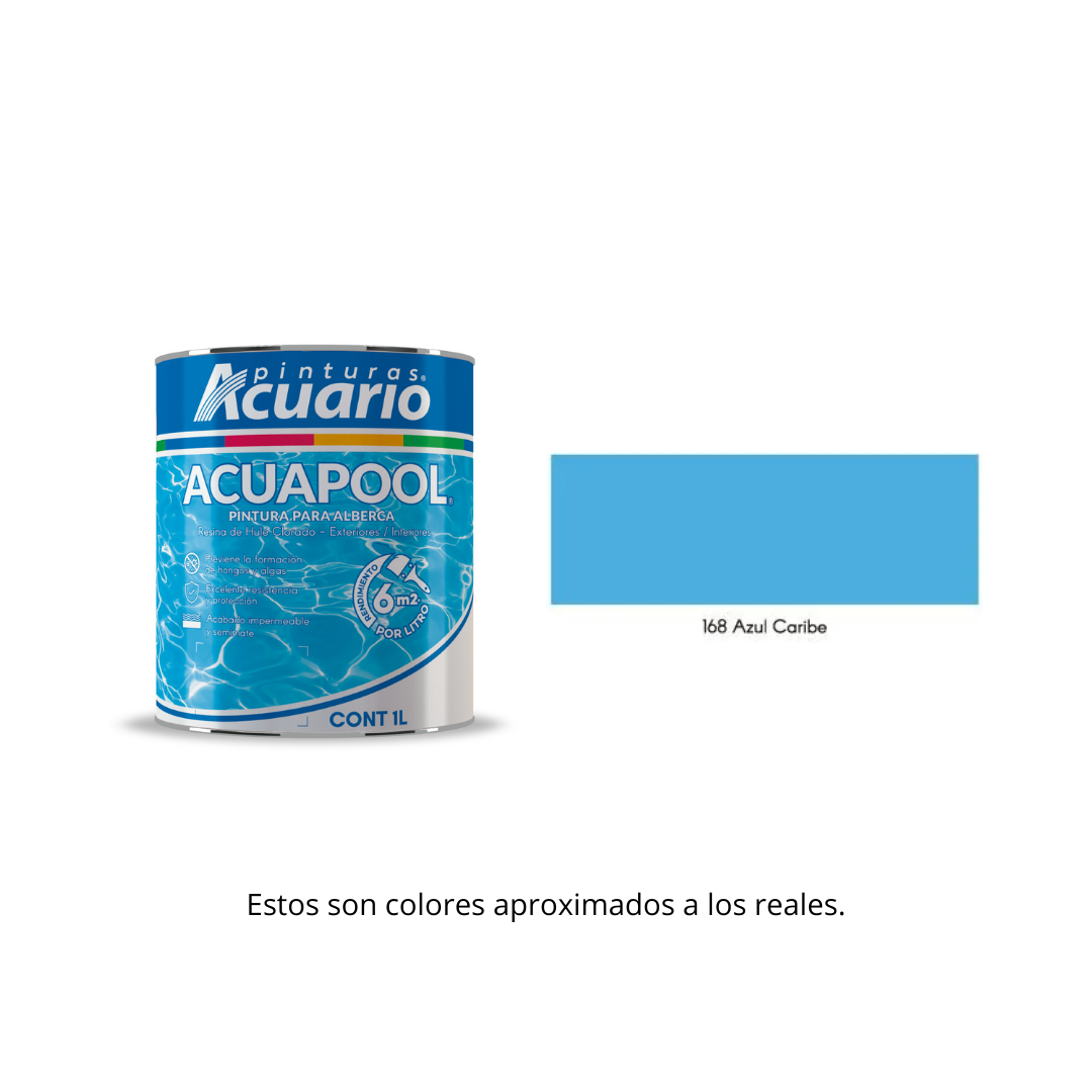 PINTURA PARA ALBERCA ACUAPOOL 1LT.