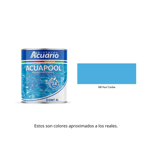 PINTURA PARA ALBERCA ACUAPOOL 4LT.