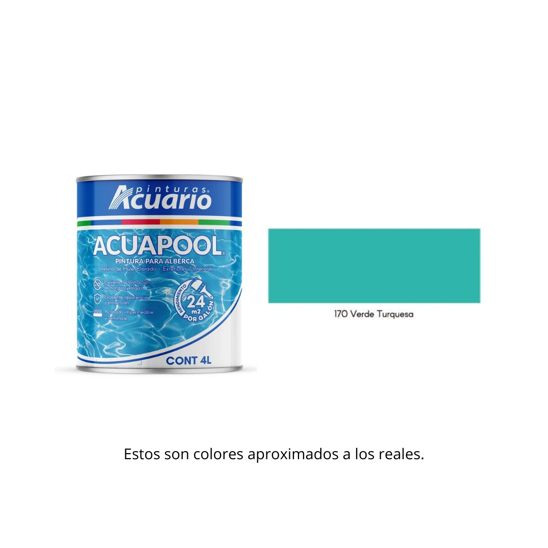 PINTURA PARA ALBERCA ACUAPOOL 4LT.