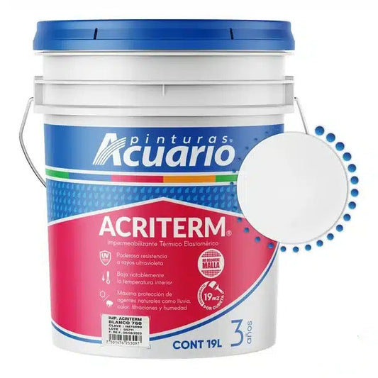 Impermeabilizante Acriterm 3 Años 19L | Cubeta Económica