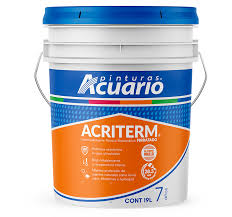 Impermeabilizante Acriterm Fibratado Acuario 7 Años 19lt Bco Blanco
