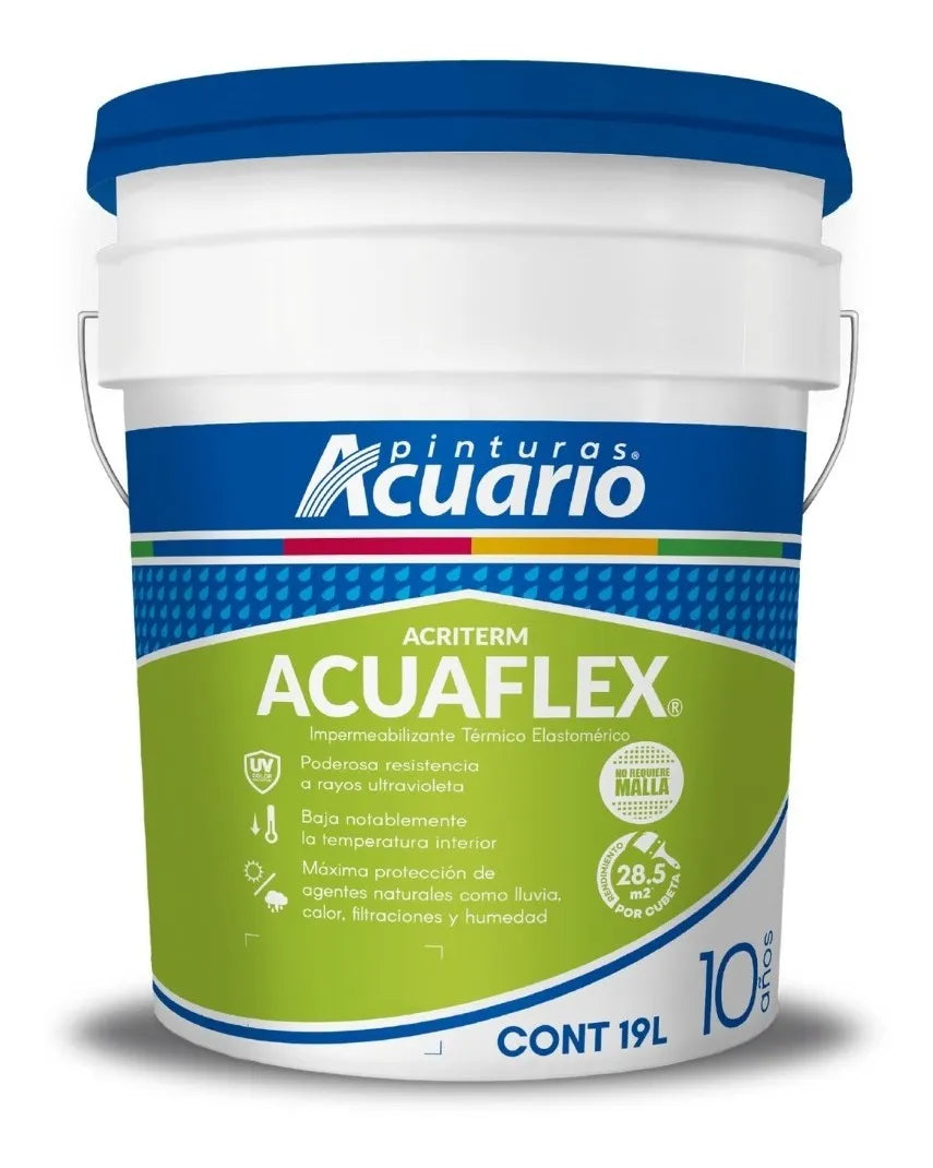 Impermeabilizante Acuaflex 10 Años 19 Lt Blanco
