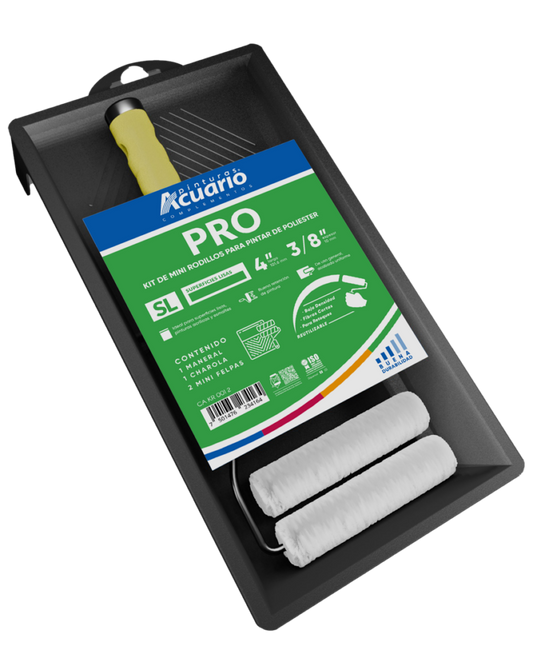 KIT DE MINI RODILLOS 4" PRO.