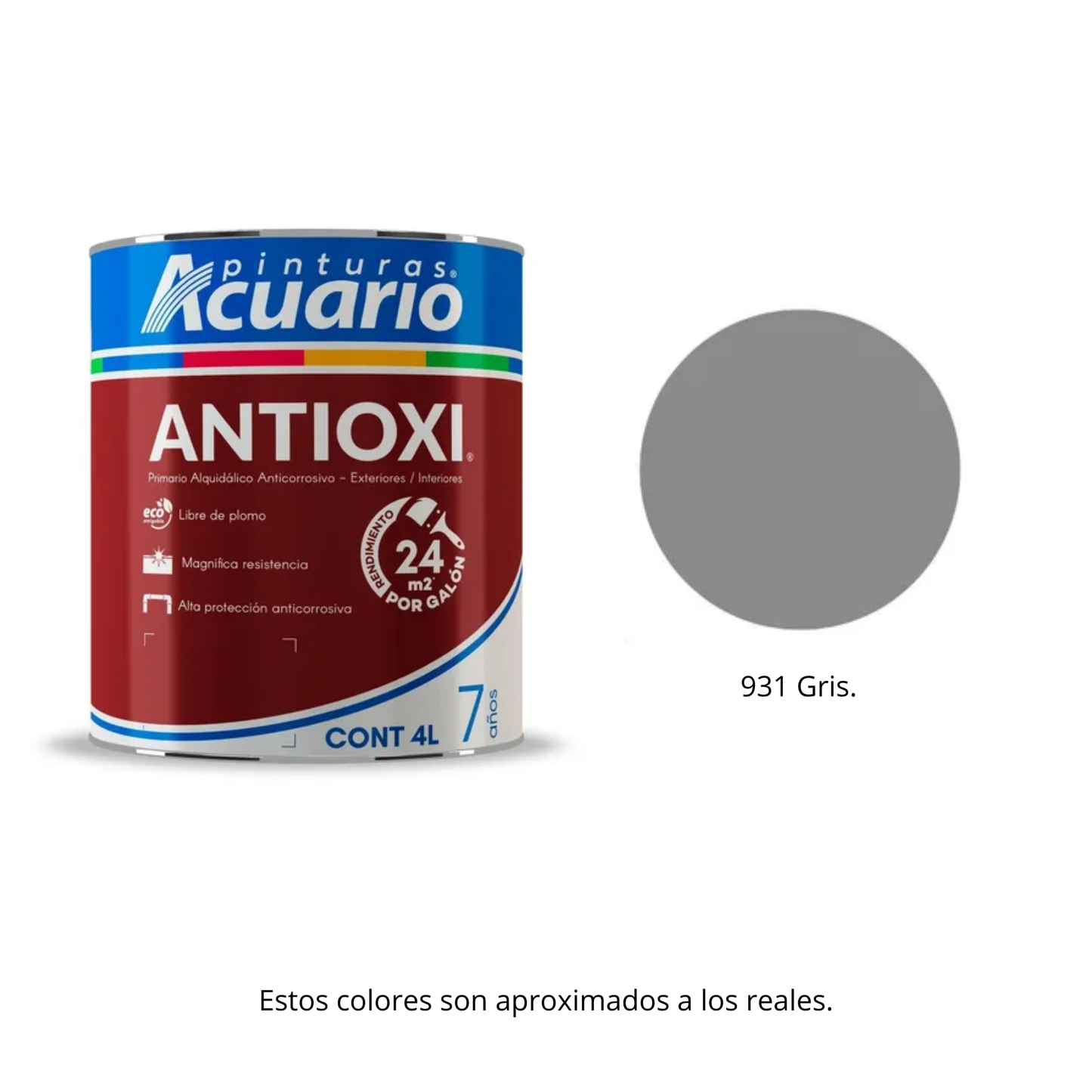Primario Estructurista Antioxi Acuario 4 Lt - Anticorrosivo