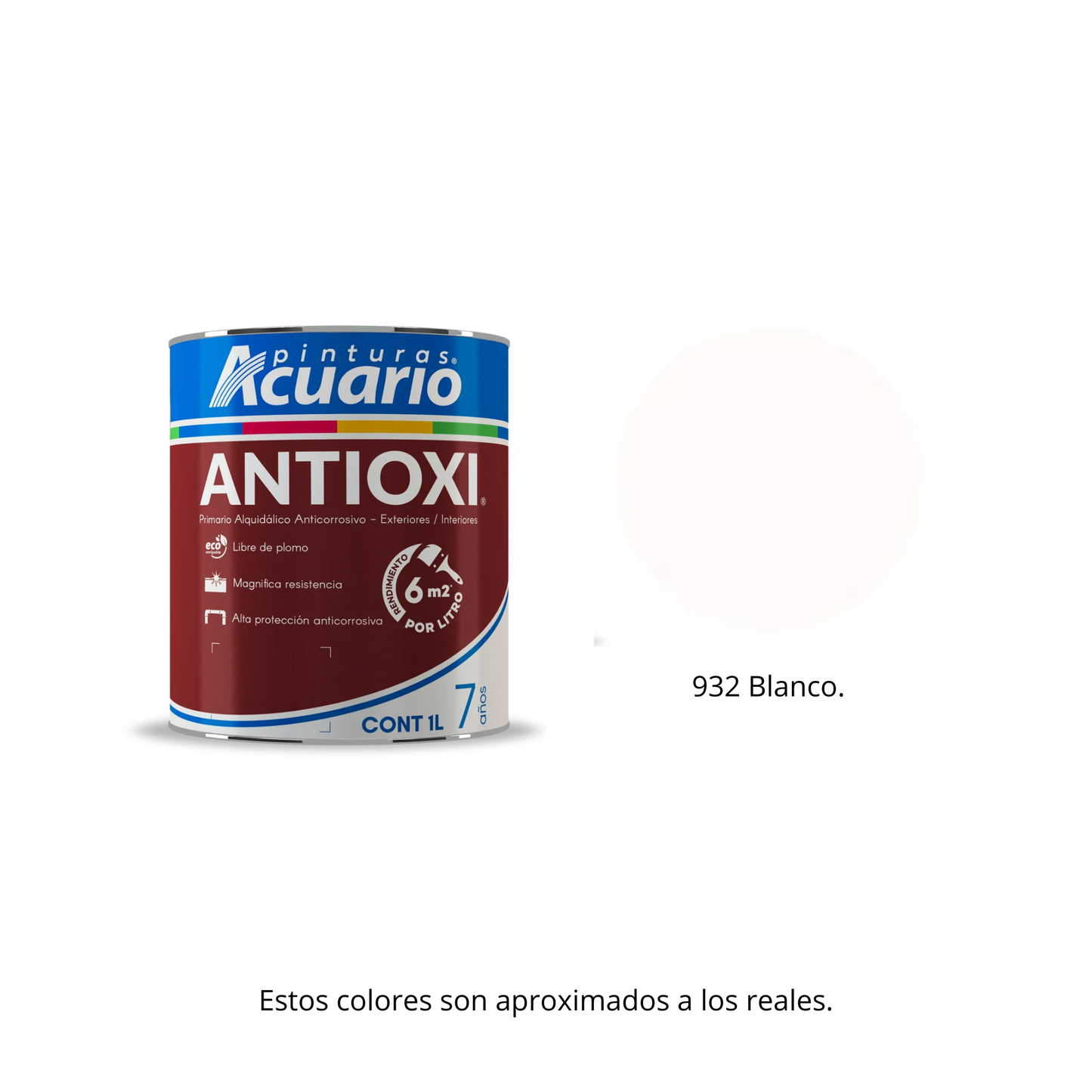 Primario Estructurista Antioxi Acuario 1 Lt - Base Anticorrosiva