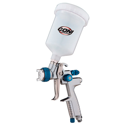 PISTOLA DE GRAVEDAD LVLP, CON VASO DE 600 ML Y BOQUILLA DE 2.0 MM