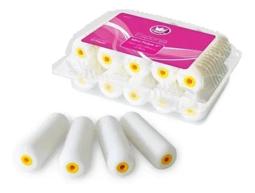 10 Mini Felpas de Esponja 4" Marca Corona MR0001 - Acabados Pinte