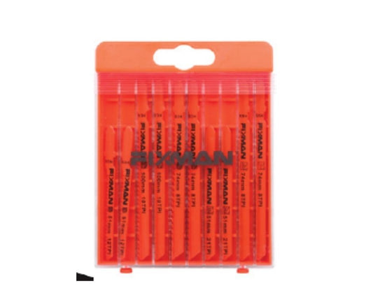 Juego de Sierras para Caladora Fixman 10 Pzs HCS - Mod. R2420