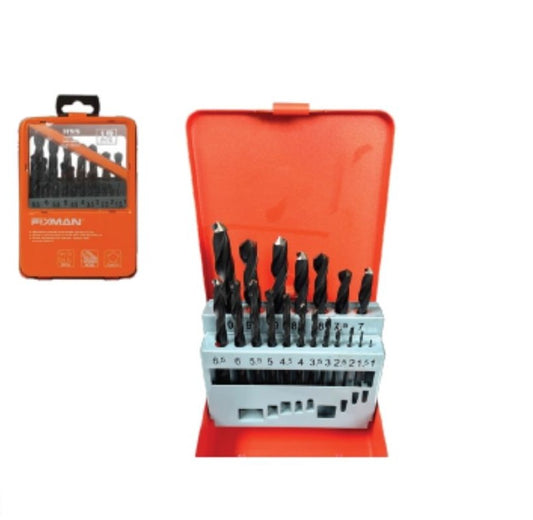 Juego de Brocas Fixman 19 Pzs - Metal, Madera y Plástico R3102