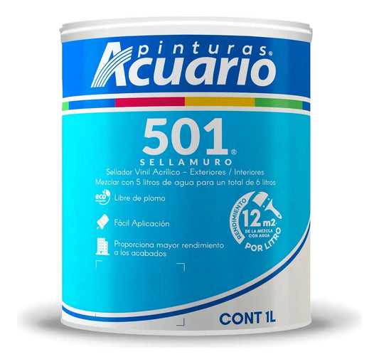 Sellador Vinílico 501 Acuario - Preparación de Muros y Yeso