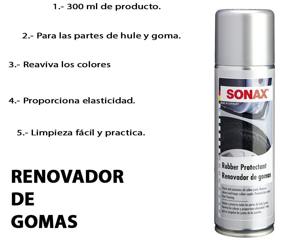 Sonax Renovador De Gomas 300 Ml 75518