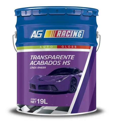Transparente HS AG Racing Acuario 19 Lt - Acabado Espejo RN69990