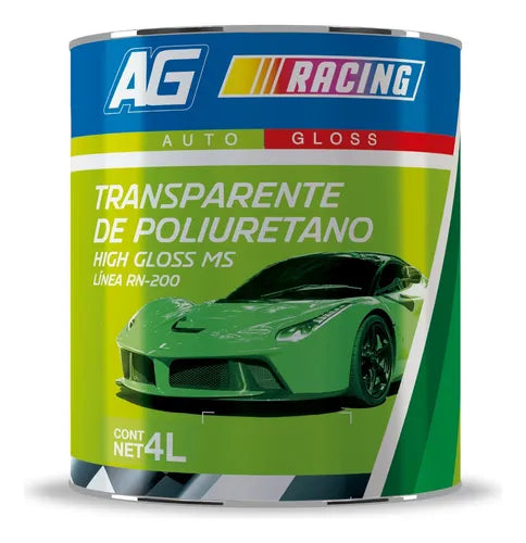 Transparente Poliuretano High Gloss AG Racing Acuario - 4 Litros