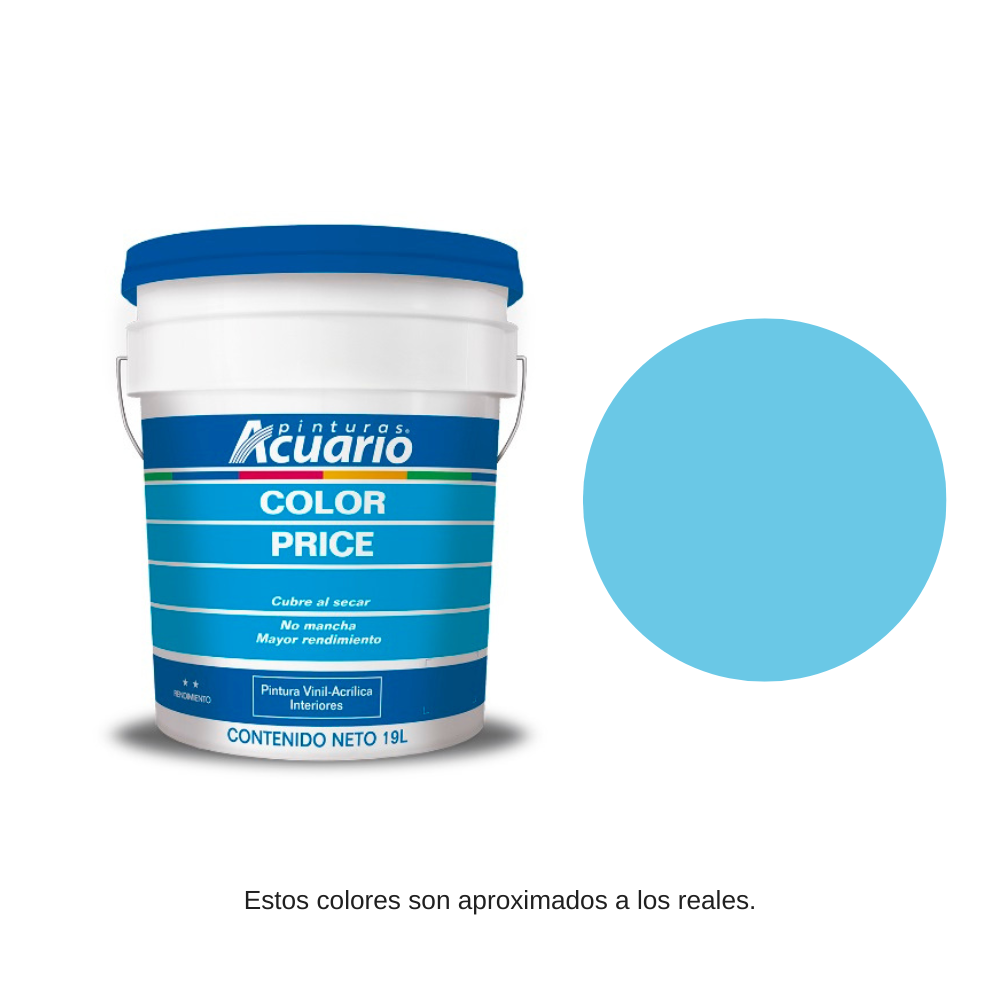 Pintura Color Price Acuario 19 Litros - Económica y Rendidora