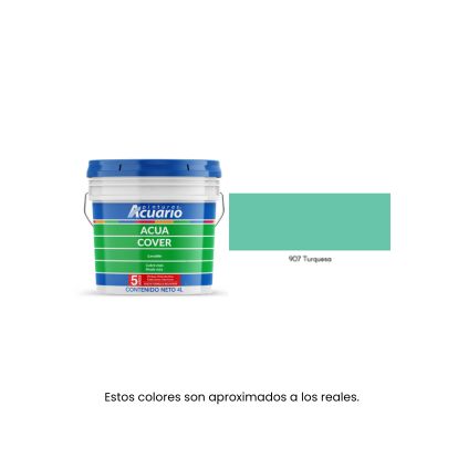 Pintura Acua Cover Acuario 4 Litros - Galón Vinil-Acrílico Mate