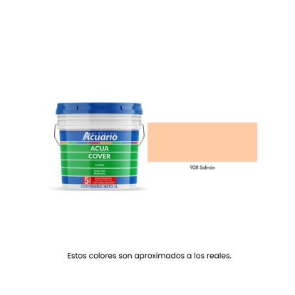 Pintura Acua Cover Acuario 4 Litros - Galón Vinil-Acrílico Mate