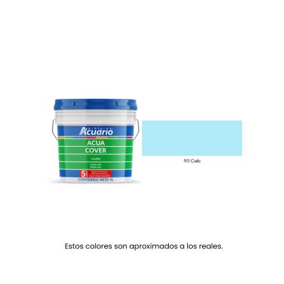 Pintura Acua Cover Acuario 4 Litros - Galón Vinil-Acrílico Mate