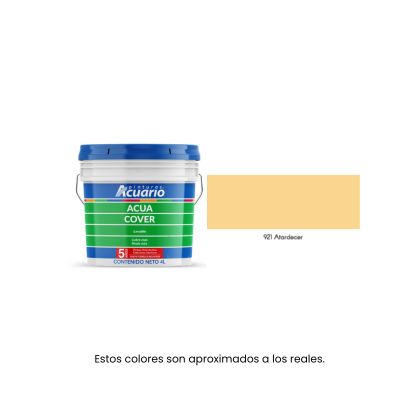Pintura Acua Cover Acuario 4 Litros - Galón Vinil-Acrílico Mate