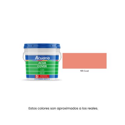 Pintura Acua Cover Acuario 4 Litros - Galón Vinil-Acrílico Mate