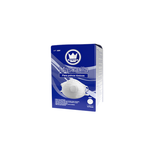 PAQUETE DE 12 MASCARILLAS PARA POLVOS TOXICOS