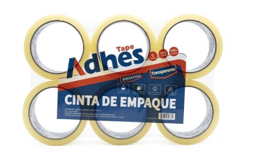 ADHES CINTA EMPAQUE BOPP TRANSPARENTE 48MM X 150M 40 MICRON HOTMELT