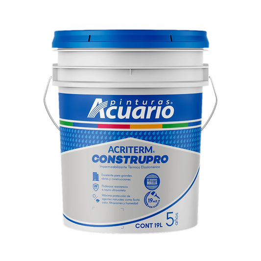 Impermeabilizante Acriterm Construpro 5 Años | Acrílico Elastomérico